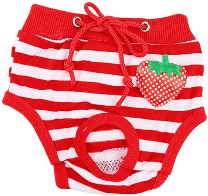 MERRYHAPY Pet Safety Pants Comfortable Dog Physiological Diapers Sanitary Absorbent Underwear for Cats and Female Dogs Protecting Floors and Furniture Size L 7.08X6.29X0.59In