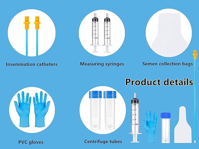 15 Set AI Artificial Insemination Dog Breeding Kit, Canine Breeding Kit, Disposable Canine Artificial Insemination, Dog Insemination Breeder Kit, Canine Breeding Supplies for Large Breeds (15.7 inch)L