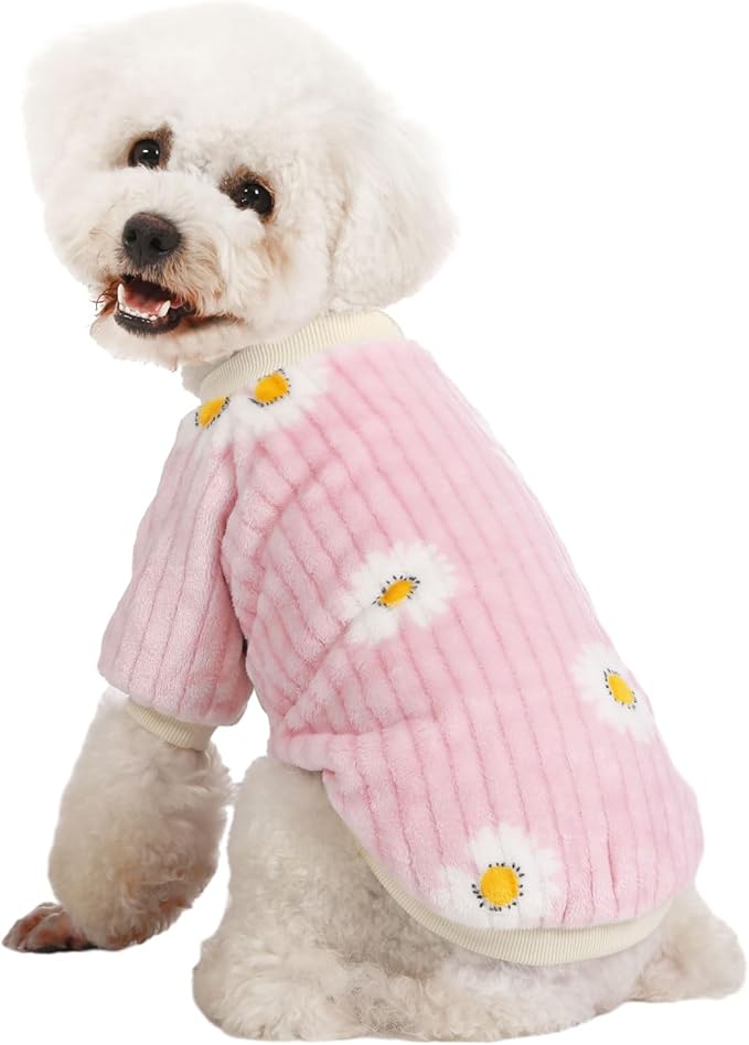 Dog Sweater, Dog Sweaters for Small Dogs, 2, 3 Pack Warm Soft Pet Clothes for Puppy, Medium Large Cat, Dogs Girl or Boy, Dog Shirt for Winter Christmas (Pink+Purple+Yellow, XX-Large)