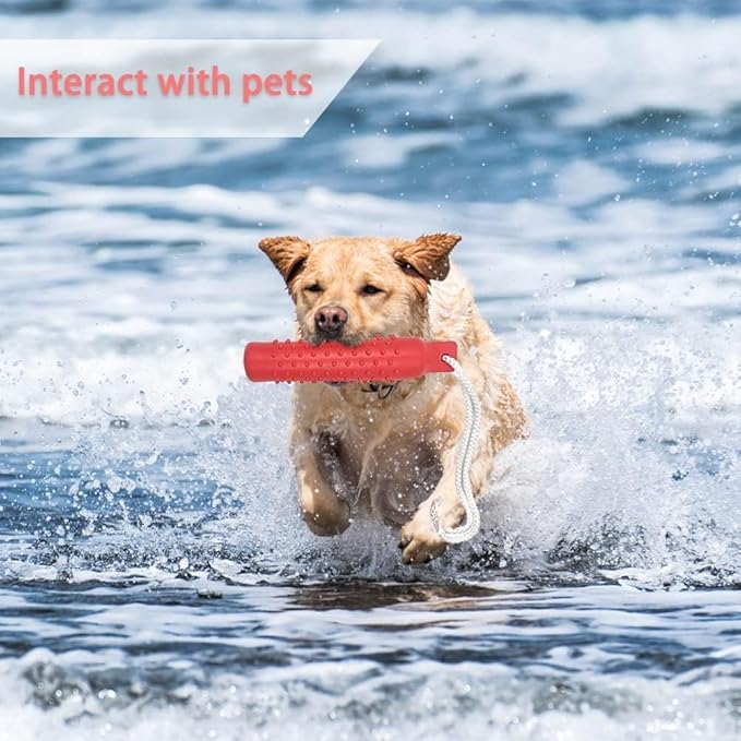 BINGPET Dog Float Bumper Toy,10.8 Inch Large Training Dummy Retrieving Bumpers Summer Pool Toy Tug Game for Large XL Dogs Retriever