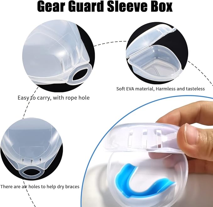 Sports Mouth Guard for Kids and Youth,2 Pcs Boys Girls Mouthguard with Case (BPA Free) for Boxing Football Hockey Karate Rugby