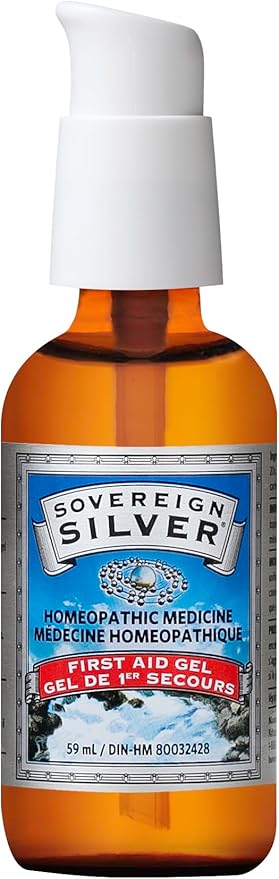 Sovereign Silver First Aid Gel - Argentum Metallicum Gel Wound Care Support, Topical Skin Care for Minor Skin Irritations - 2 fl oz (59 mL)