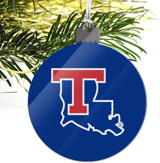 GRAPHICS & MORE Louisiana Tech University Bulldogs Logo Acrylic Christmas Tree Holiday Ornament