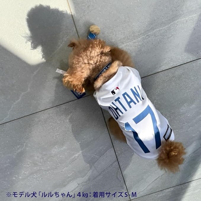 MLBPA - Shohei Ohtani #17 Pet Jersey - MLB LA Dodgers Mesh Players, Size X-Small