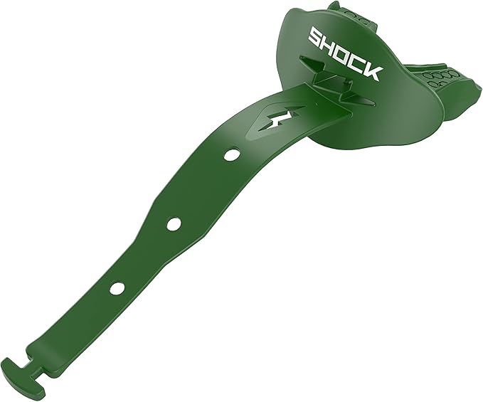 Shock Doctor Bolt Lipguard, Adult Mouth Guard Football with Strap. Mouthguard One Size Fits All