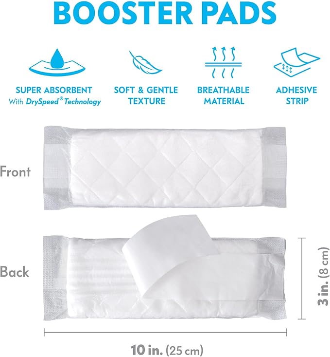 Paw Inspired Dog Diaper Pads | Booster Pad Inserts fit Most Female and Male Washable and Disposable Dog Diapers and Belly Bands | Adds Absorbency, Stops Leaks (180 Count)