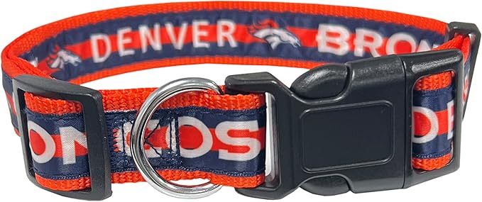 Pets First NFL Denver Broncos Pet Collar, Large, DEN-3036-LG