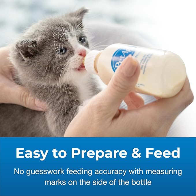 Pet-Ag Nursing Kit - 2 oz, Pack of 4 - Promotes The Natural Feeding of Liquids to Baby Animals - Each Kit Includes 2 oz. Bottle with Cap, 5 Nipples & Cleaning Brush