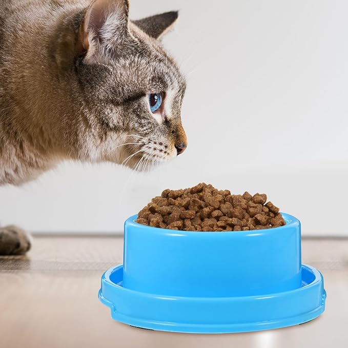 Dog Slow Water Feeder Dog Feeding Bowls Pet Water Bowl Pet Bowl Set Blue Outdoor Large Dog Water Bowl Dog Food Bowls Pets Food Feeder Pet Feeding Bowls Cat Food and Water Bowl Set