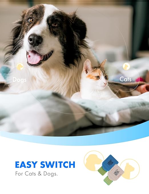 eBpet Blood Glucose Monitor System - Dogs and Cats Glucose Monitoring Kit 25 Blood Glucose Test Strips Lancing Device, Battery, 26 Gauge Sterile Lancets, and Carrying Case, Animal Care, Easy Switch between dogs and cats