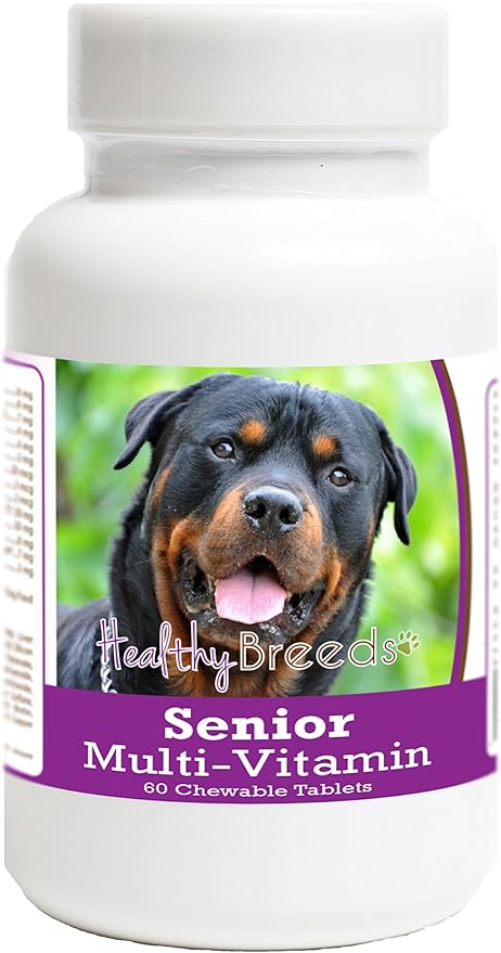 Healthy Breeds Rottweiler Senior Dog Multivitamin Tablets 60 Count