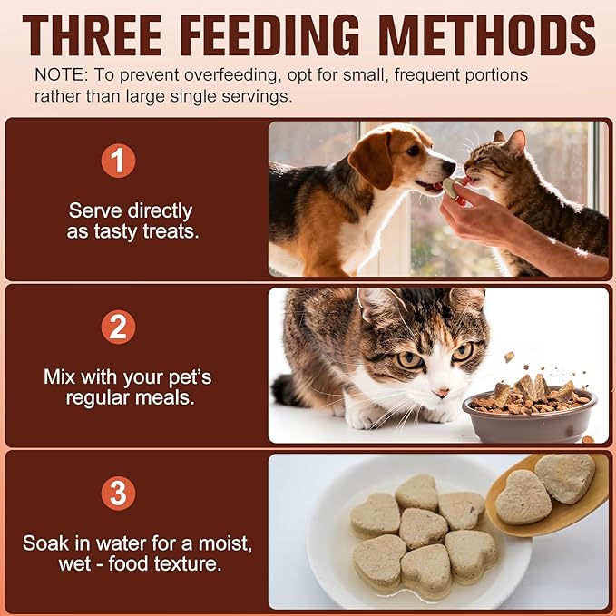 Freeze - Dried Chicken Salmon for Cats and Dogs - Premium Quality, All - Natural Pet Treats (Chicken)