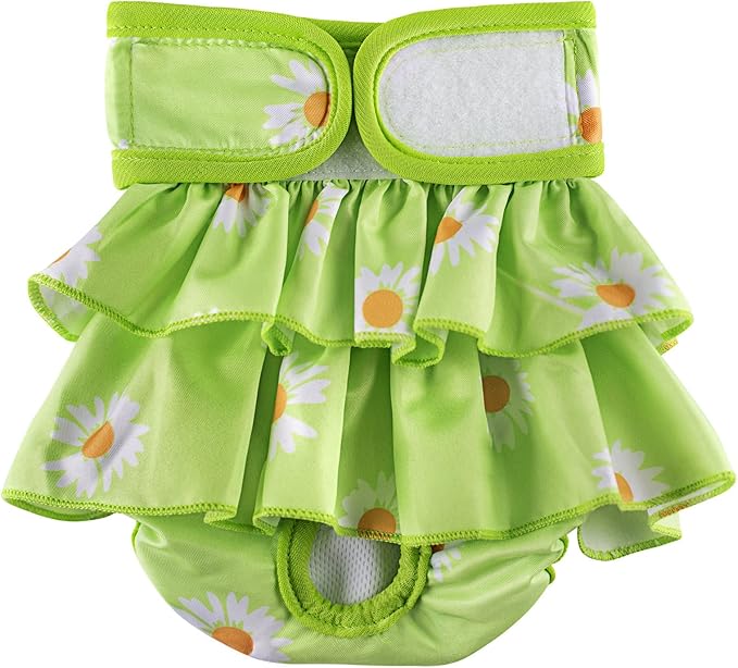 Female Dogs Physiological Pants,Reusable Dog Diapers Female,Washable Diapers（3 Pieces * M Size，Waist Circumference Between 15-21.5 inches）