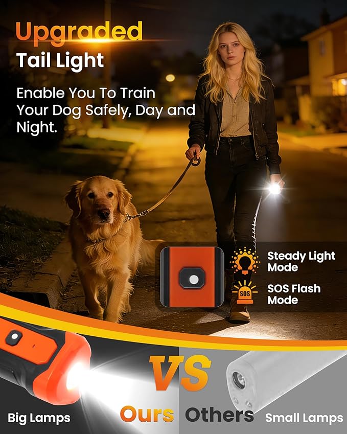 Sonic Bark Deterrents, Anti Barking Device for Dogs with 3X Sonic Emitters - 33ft Range, Rechargeable, 5 Modes, Humane & Portable Behavior Corrector for Indoor/Outdoor Use.