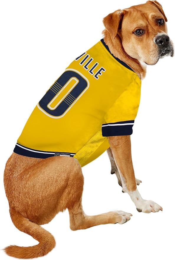 Pets First NHL Pet Jersey - Nashville Predators Dog Jersey, XX-Large. A Premium Big Jersey for Dogs & Cats to Look just Like the Real Hockey Player
