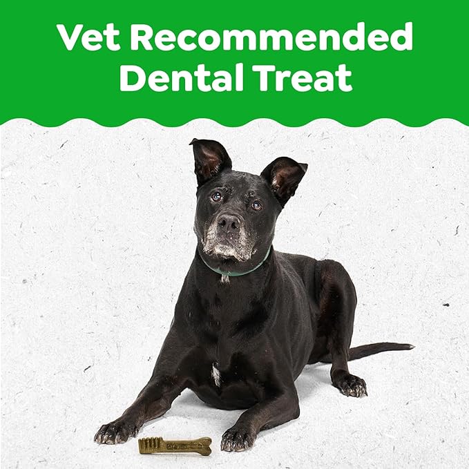 Greenies Dental Treats for Dogs, Veterinarian-Recommended Aging Care Adult Natural Dental Dog Treats, Large Size, 27 oz. Pack, 17 Count