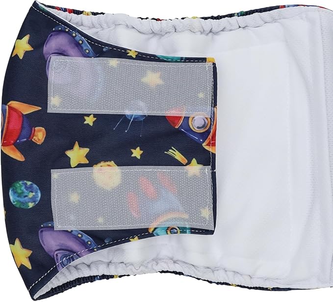 CuteBone Dog Diapers Male Belly Bands 3 Pack for Male Dogs Reusable Puppy Wraps