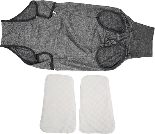 Full Body Dog Diaper Reusable, Dog Physiological Clothing for Male and Female Dogs, Menstruation Neuter Surgical Recovery Suit with Belly Wrap, Washable Pet Supplies for Puppy Seni (XXL)