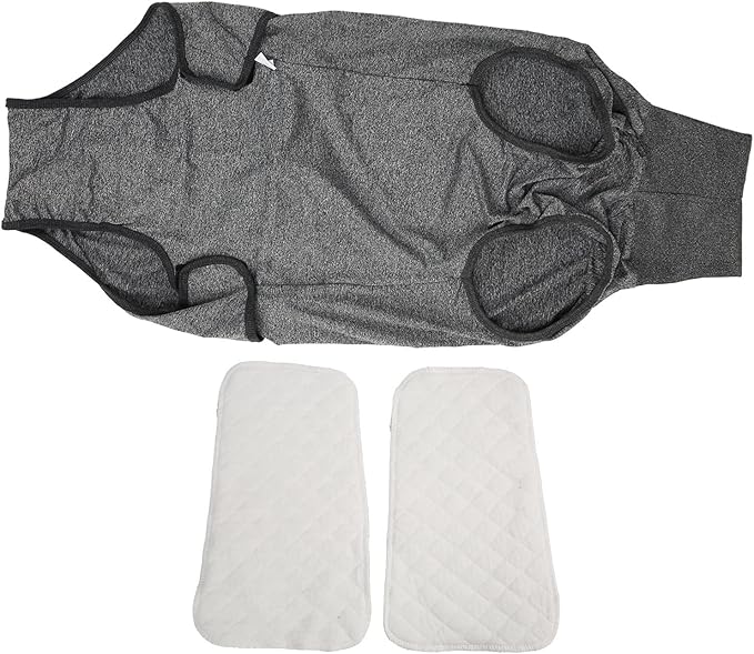 Full Body Dog Diaper Reusable, Dog Physiological Clothing for Male and Female Dogs, Menstruation Neuter Surgical Recovery Suit with Belly Wrap, Washable Pet Supplies for Puppy Seni (M)
