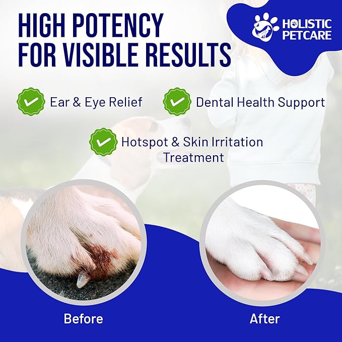 Holistic Pet Care Colloidal Silver for Dogs, Cats, Horses & Birds – 20 PPM Wound Care, Hot Spot Treatment, Skin Relief & Immune Support – All-Natural Pet Colloidal Silver Solution, Spray Bottle (16oz)