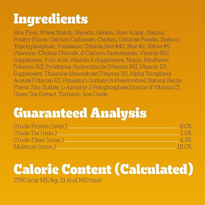 Pedigree Dentastix Dental Chews for Dogs, Small and Toy Breed Dog Treats, Bacon & Chicken Flavor, 5 oz. Bag (24 Total Treats)