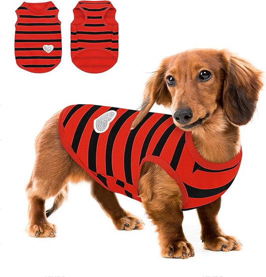 Queenmore Large Dog Shirt,Soft Breathable Dog Shirt for Dogs Cats Boy Girl,Pet Clothes for All Season,Breathable Lightweight Pet Tshirt for Frenchie, Dachshund, Yorkie