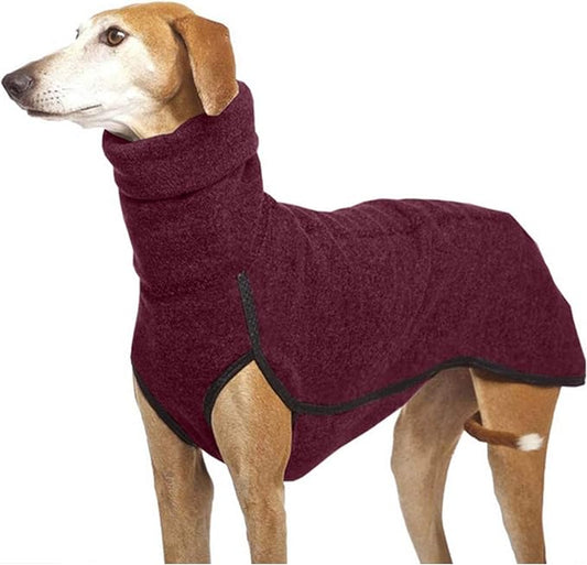 Esobo Fleece Dog Apparel Winter Warm Dog Coat Doggie Turtleneck Cozy Jacket Soft Shirt Vest Stylish Pet Outfits for Small Medium Large Dogs