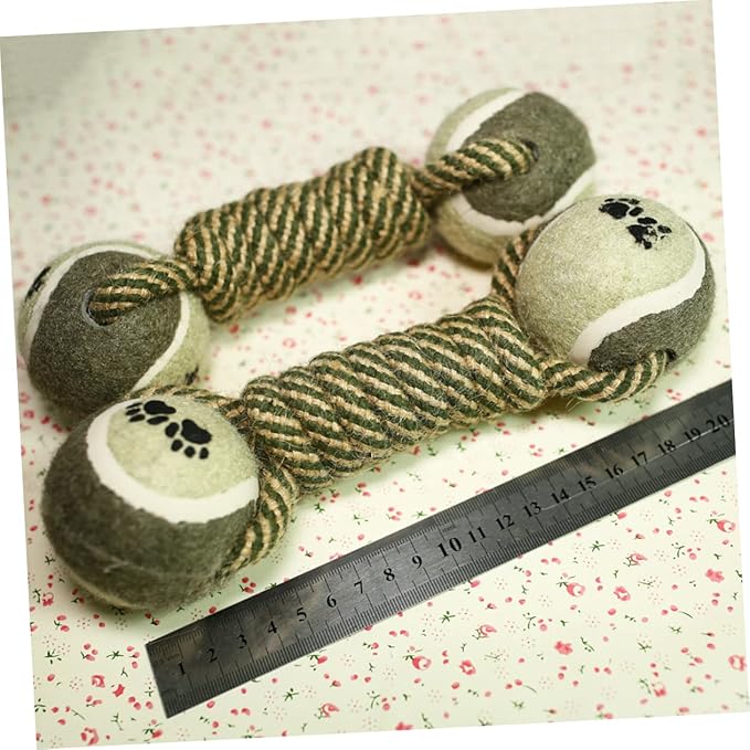 Kisangel Pet Cotton Rope Chew Toys for Dogs Teeth Grinding and Training Play Rope for Interactive Fun and Healthy Chewing Safe for Pets