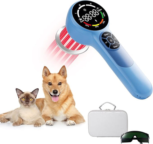 24 Diodes Pet Cold Laser Therapy Device for Dogs, Near Red Light Therapy for Cat Joint, 650nm*16+808nm*8, Muscle Relax and Pain Relief, Horse Infrared Machine at Home Accelerate Healing Equine Hip