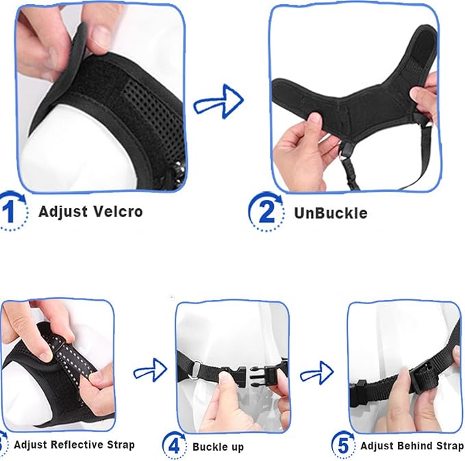 New Dog Muzzle for Small Dogs, to Prevent Biting, Soft Material with Reflective & Adjustable Strap, Breathable Mouth Guard for Biting Chewing Grooming, Allow Panting Drinking (Black, S Size)