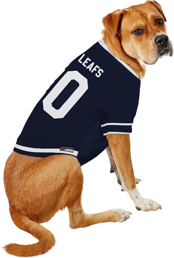 NHL Toronto Maple Leafs Jersey for Dogs & Cats, X-Small. - Let Your Pet Be A Real NHL Fan! (Pack of 2)