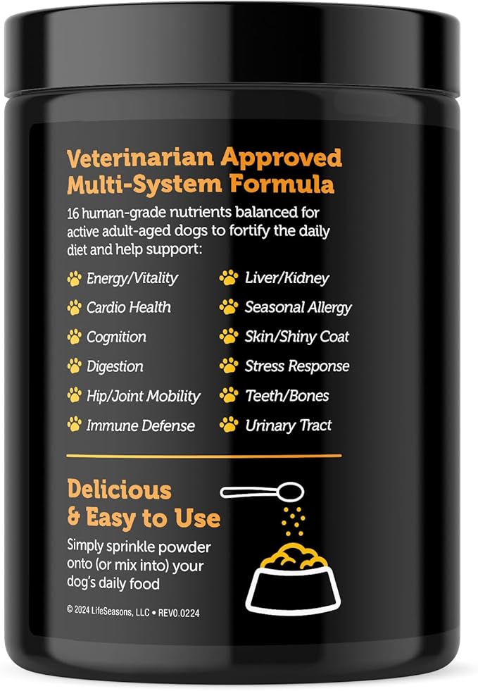 Stage 2: Multivitamin Adult Formula for Dogs | All-in-One Support of Weight Management, Digestive Health, Hip & Joint Pain, Stress & Anxiety & more, All Natural - Vet Approved