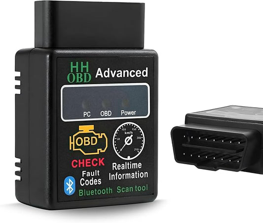 Bluetooth OBD2 Scanner for Car, Wireless OBDII Scan Tool Auto Engine Diagnostic Code Reader, Professional OBD2 Fault Diagnosis Tester Vehicle Interface Scanner for Phone and PC
