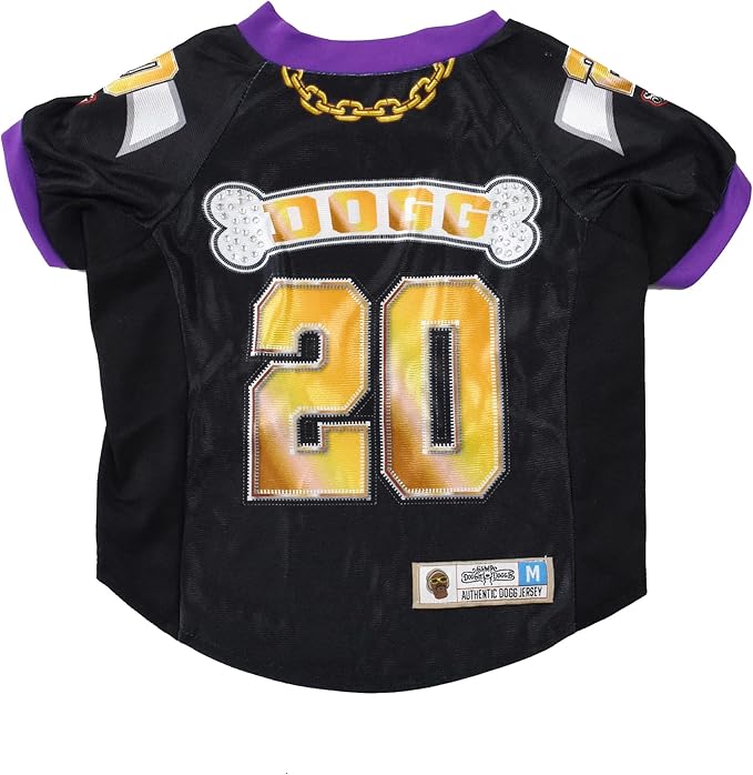 Snoop Doggie Doggs Deluxe Pet Jersey, Off The Chain, Large
