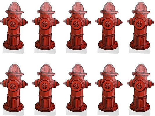 GLOGLOW 10Pcs Dog Pee Pad Trainer, Paper Hydrant Target Pet Diaper Pad for Male Puppies Dogs Potty Training 18.5 x 10cm/7.3 x 3.9in