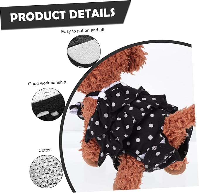 balacoo 1pc Pet Panties for Female Dogs Comfortable Menstruation Underwear Elegant Prevents Mating During Estrus