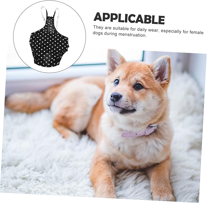 1pc Dog Physiological Pants Breathable Reusable Diapers for Female Dogs Heat Comfortable Menstrual Underwear Washable Pantie for Pets