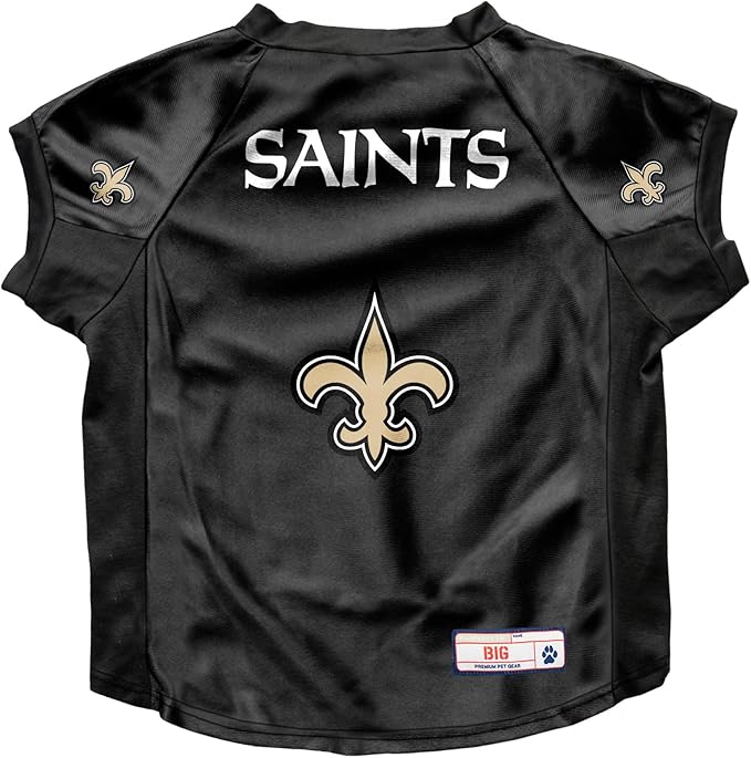Littlearth New Orleans Saints NFL Stretch Pet Jerseys for Big Dogs