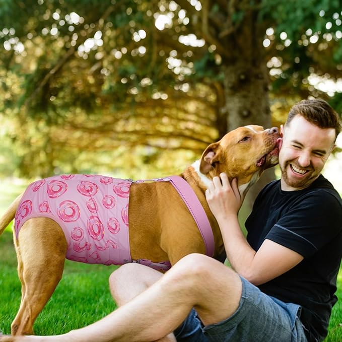 Reusable Female Dog Diapers with Suspender, Washable Dog Period Panties, Highly Absorbent Female Dogs Diapers for Heat Incontinence, 3X-Large
