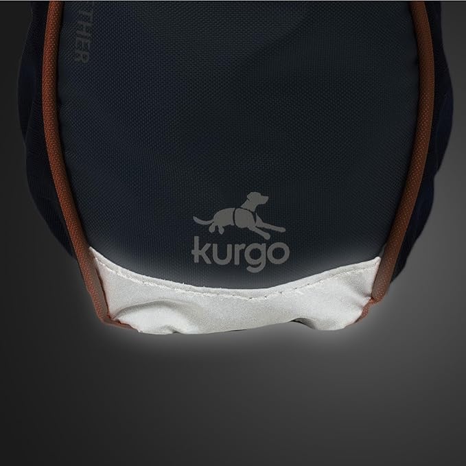 Kurgo Go Stuff It Dog Treat Bag, Training Treat Pouch Bag for Dogs, Treat Pouches for Pets, Hands-Free Pouch Waist, Reflective, Includes Carabiner, MOLLE-Compatible (Navy Blue)
