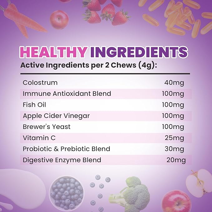 Dog Allergy Chews for Immune Support,500 PCs Formula Supports Skin Health, Relieve Itching Improve Digestion, Allergy and Immune for Dogs