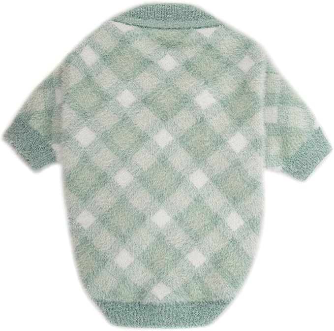 Dog Sweater, Sweaters for Small Dogs, Warm Soft Pet Clothes for Puppy, Medium Large Cat, Dogs Girl or Boy, Dog Shirt for Winter Christmas (Green, Large)