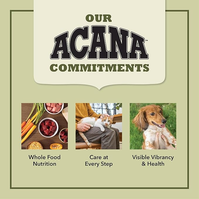 ACANA Premium Chunks in Bone Broth Grain-Free Wet Dog Food Variety Pack: Beef + Lamb Recipes 12.8oz Cans (6 Count, 3 of Each)