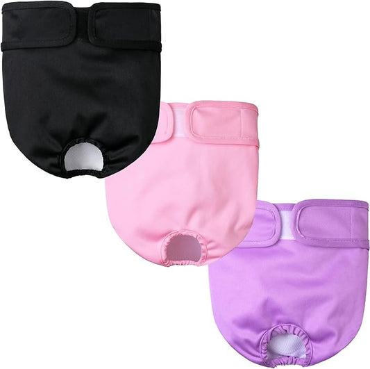 Dog Diapers Female Puppy Diapers, Highly Absorbent Dog Heat Panties Reusable, Durable Dog Sanitary Panties for Girls Medium, Upgrade Extra Large Female Doggie Diapers