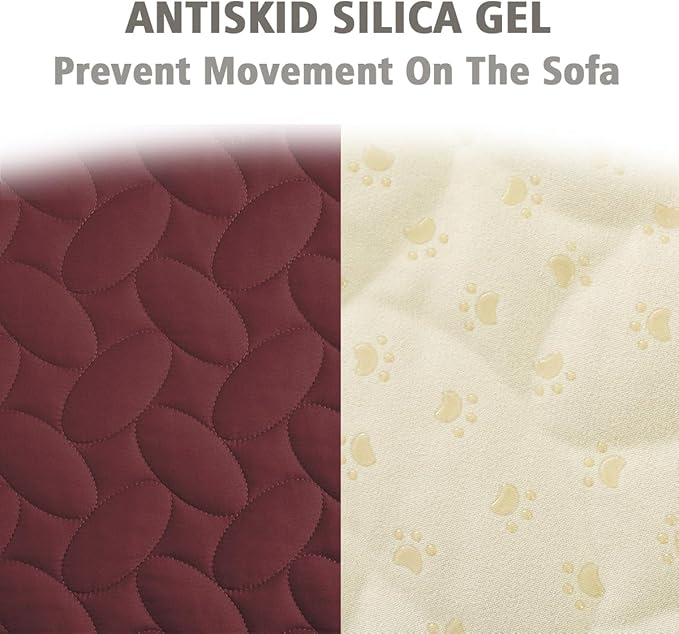 Ameritex Pet Bed Cover Dog Bed Blanket for Sofa and Furniture Waterproof New Pattern Design (40x50 Inch, Burgundy)