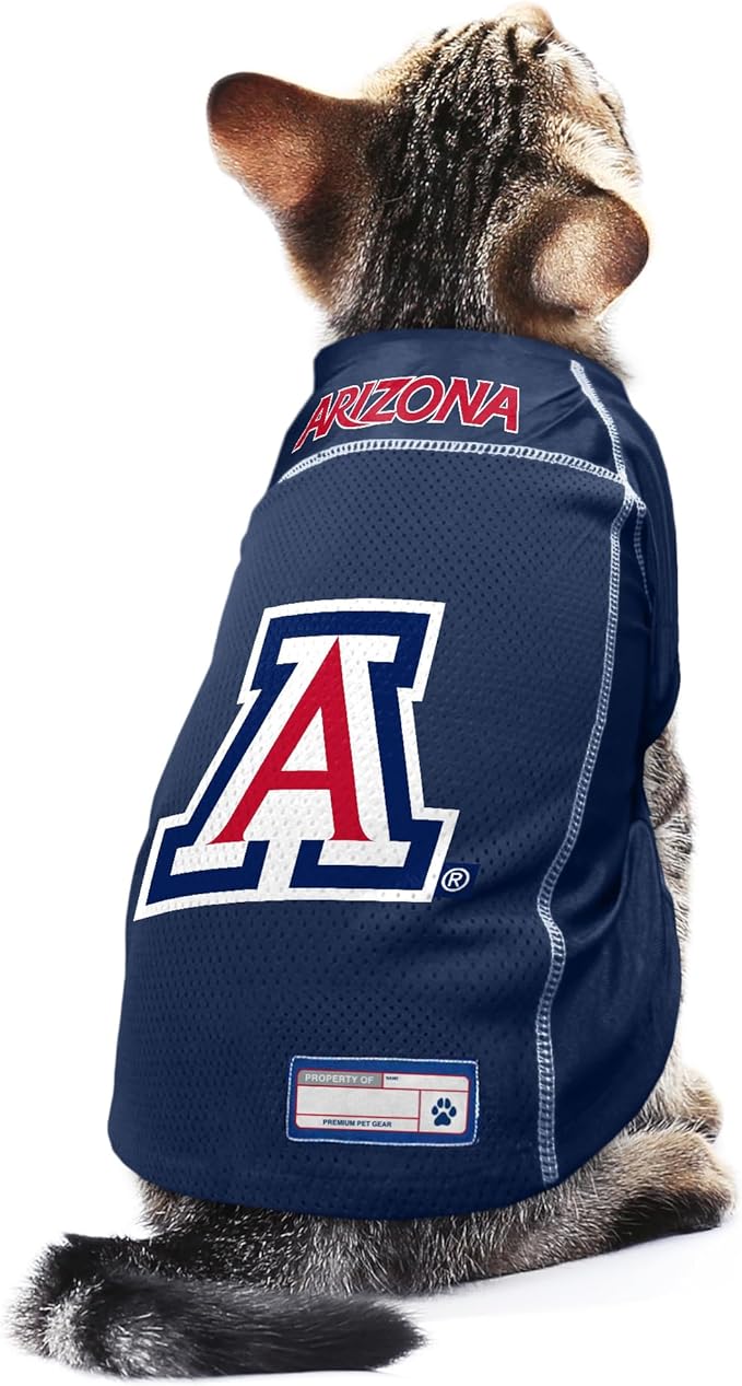 Littlearth NCAA Arizona Wildcats Basic Pet Jersey, Team Color, X-Large