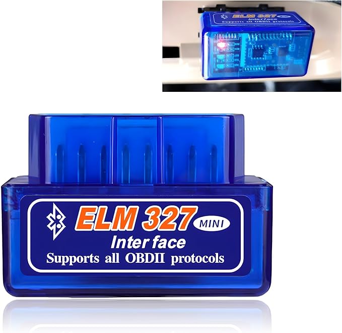 ELM327 OBDⅡ Car Auto Diagnostic Scanner, Professional OBD2 Bluetooth Scan Tool Engine Failure Detector, Wireless Interface Mini ELM327 Fault Code Reader for Android Windows