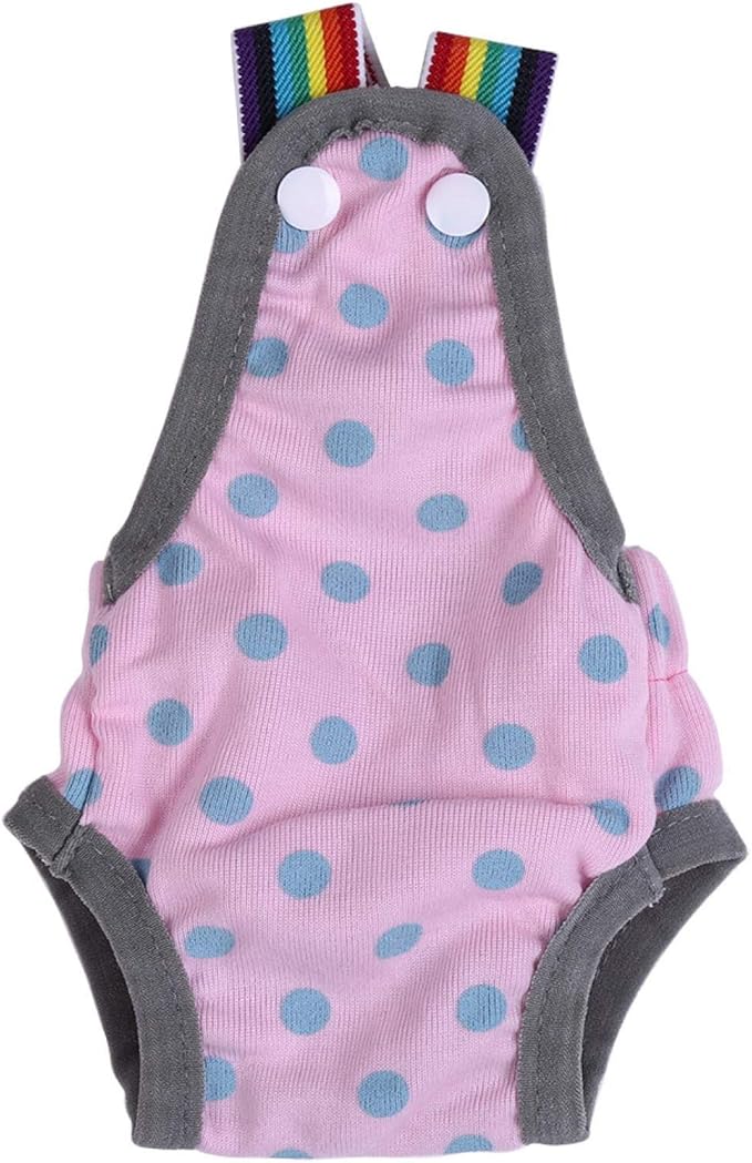EVTSCAN Washable Female Dog Diapers Underwear, 6Sizes Pet Sanitary Pants Cloth Diaper Nappy Covers Underwear Reusable Suspender(S/10号)