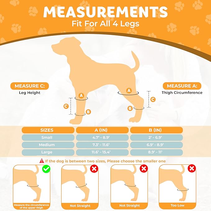 New Dog Knee Brace for Luxating Patella, ACL or Cruciate Ligament Injury Recovery, Osteoarthritis, Hip Dysplasia, or Arthritis Pain Relief, Flexible Spring Support (Large), Black