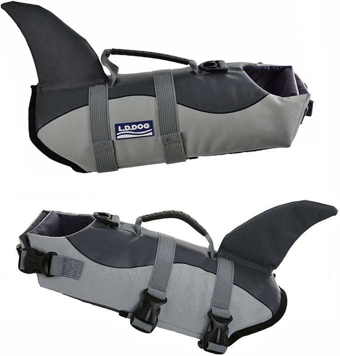 Adjustable Dog Life Jacket for Swimming - Quick-Drying,Dog Saver Vest with Safety Handle